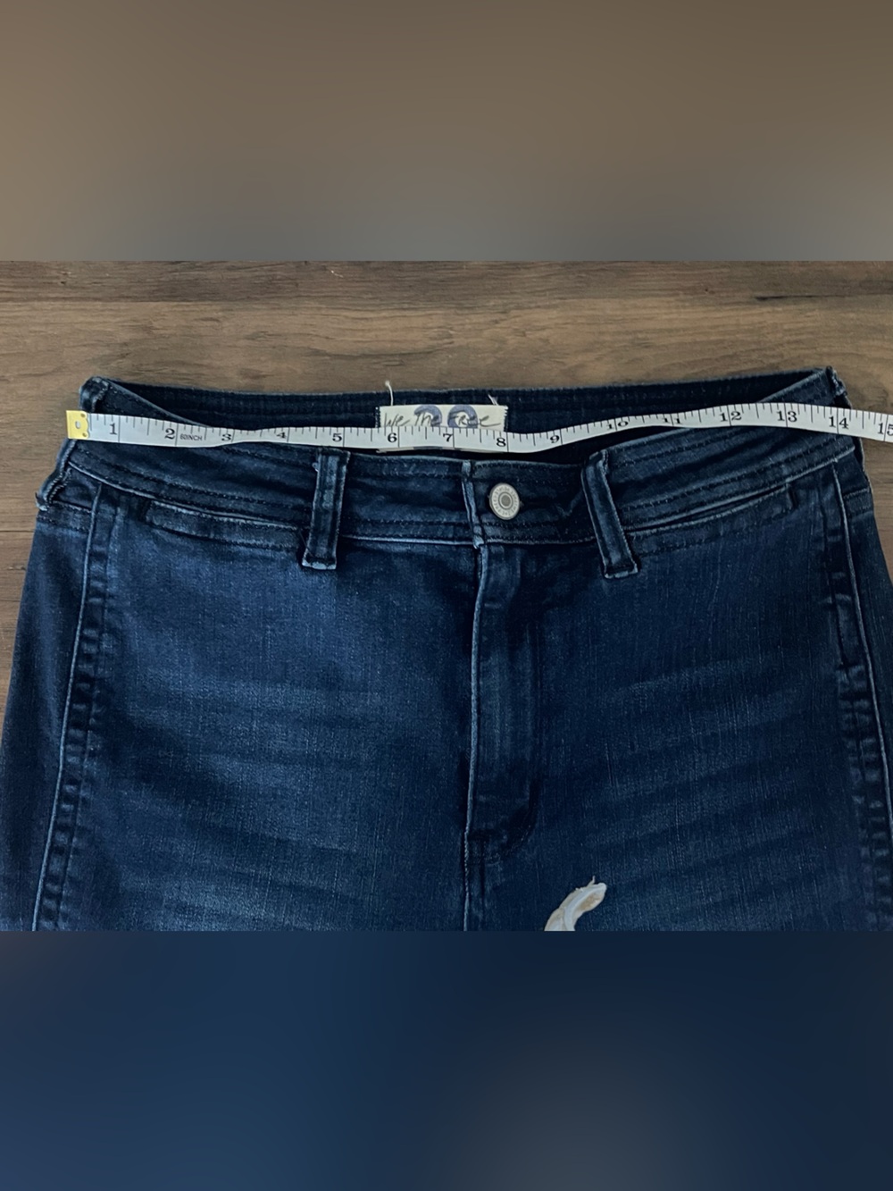 We The Free Dark Indigo High-Rise Flare Jeans - Picture 4 of 5